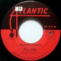 Billy Vera - With Pen In Hand / Good Morning Blues [7&quot; 45 rpm Single] - $1.13