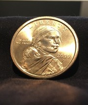 2000 P Sacagawea Dollar ~ With Eagle in Flight Reverse ~ BU from U.S. Mint Roll - £4.66 GBP