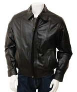 Mens Black Leather Jacket  Rennes - $121.97 CAD