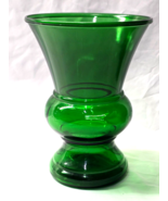 Vintage ANCHOR HOCKING 10&quot; Vase FOREST GREEN - Largest &amp; Rarest Size Of ... - $35.83 CAD
