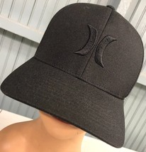 Hurley Stretch Adult Black Large / XL Baseball Hat Cap - £12.14 GBP