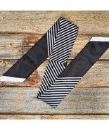 Black White Striped Western Skinny Cowgirl Mini Wild Rag Scarf Necktie - $345.47 MXN