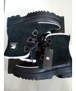 Sorel Tivoli IV WP Black NIB Women&#39;s Size 10 Leather Boots - £58.83 GBP
