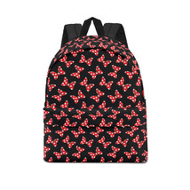 Minnie Mouse Dot Bow Tie Leisure Canvas Backpack Sport GYM Travel Daypack - £19.76 GBP