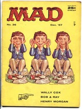 Mad #36 1957-EC-Don Martin-Basil Wolverton-Alfred E. Neuman - $80.02