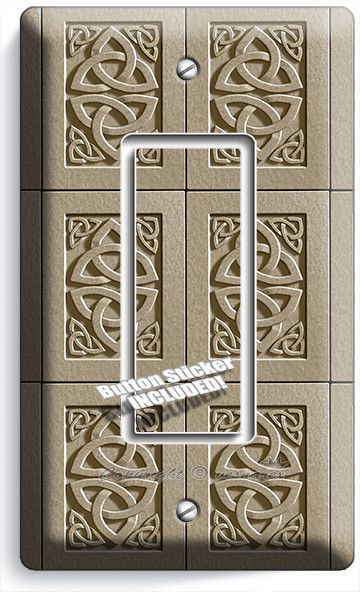 CELTIC TRINITY KNOT IRISH DESIGN SINGLE GFCI LIGHT SWITCH WALL PLATE ROOM DECOR