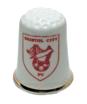 Bristol City Football Club FC EFL Fine Bone China Collectors Thimble - $10.27