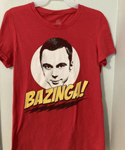 The Big Bang Theory BAZINGA  Red Size Large Women’s/Junior’s T-Shirt. - £6.23 GBP