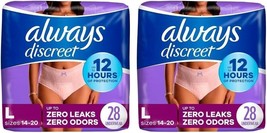 Always Discreet Adult Incontinence Underwear for Women and Postpartum L/... - $45.82