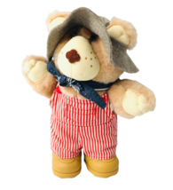 Dudley Furskins Bear Vintage with Hat 1986  7 Plush - £12.70 GBP