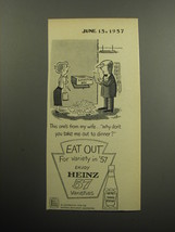1957 Heinz Tomato Ketchup Advertisement - This one&#39;s from my wife - $18.49