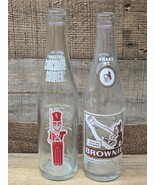 Vintage Pair Of CHOCOLATE SOLDIER And BROWNIE Milk Bottles - Great Condi... - $31.20 CAD
