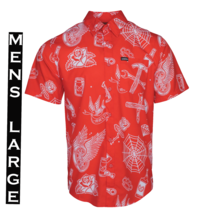 Dixxon Flannel - Party Boy 10 Yr S/S Party Shirt - Mens Large - Red - $54.44