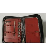 Sockets, Bit, Allen Key, Chisel Bit in Black Zippered Case, Incomplete Set - $25.66 CAD