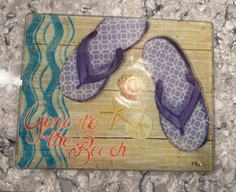 LS Arts Cheese Cutting Board Paul Brent Gone to the Beach - $14.84