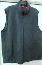 Izod Polar Fleece Vest Full Zip Front Sleeveless 100% Poly Green Xxl New - £22.78 GBP