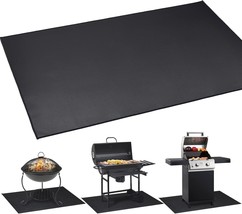 Cvtayn Under Bbq Grill Mat For Outdoor Charcoal, Flat Top,, Fire Pit Mat. - £45.84 GBP