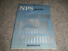 1950s 1960&#39;s Honda Nps Guide Number System Parts Manual Book Catalog Information - £34.87 GBP