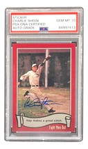 Charlie Sheen Signed 1988 Pacific #41 Eight Men Out Trading Card PSA/DNA... - £154.20 GBP