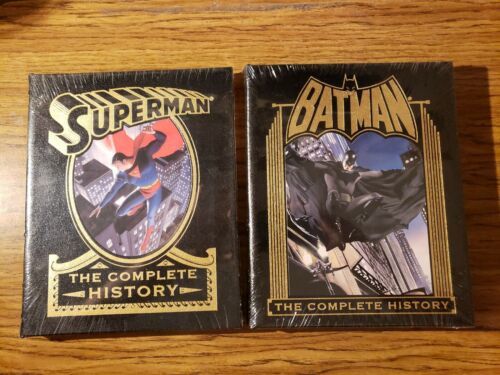 Primary image for Easton Press Superman & Batman The Complete History 2 Vol Leather SEALED