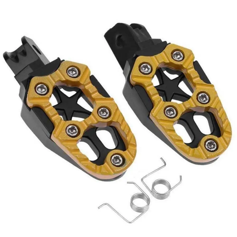 2Pcs/Set Universal 8mm Metal Motorcycle Off-road Foot Pegs Pedals Footre... - $21.34+