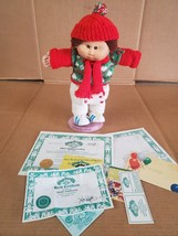 1985 Coleco Cabbage Patch Kids Brown Hair Brown eyes head mold 1 knitted sweater - £73.71 GBP