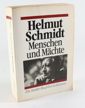 SIGNED - Helmut Schmidt Menschen und Machte - Chancellor of Germany Book - $35.99