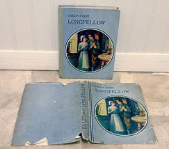 Tales From Longfellow 1917 w/ Rare Dust Jacket! Children’s Classics Color Plates - $37.24