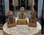 Verdi &amp; Chopin Anri Toriart 4&quot; Head Bust Carved Wooden Figure Sculpture ... - $39.19