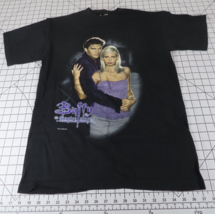 VTG Buffy and Angel Buffy the Vampire Slayer 1998 Black T-Shirt Medium O... - $128.66