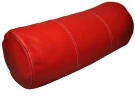 Bolster Leather Cover Yoga Cushion Pillow Roll Neck Soft Case Cushions R... - £8.04 GBP+