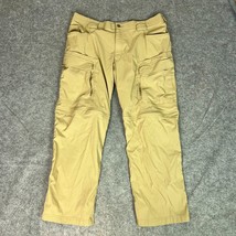 Duluth Trading Men Pants 38x30 Tan Convertible Pockets Gorp Flex Dry On ... - $34.98