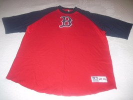 Boston Red Sox Genuine Merchandise Mens Red TEE-L-&quot;B&quot; On FRONT-100% COTTON-NICE - £5.45 GBP