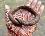 Kadamb Wood Cobra Snake Bangle Bracelet, Statement Jewelry Handmade 62 m... - $37.23