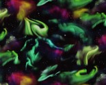 Cotton Northern Lights Aurora Borealis Multicolor Fabric Print by Yard D... - $13.95