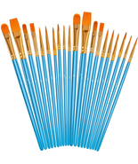 Acrylic Paint Brushes Set, 20Pcs round Pointed Tip Artist Paintbrushes f... - $164.32 MXN