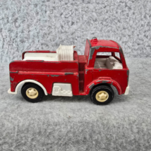 Vintage Tootsie Toy Fire Truck Red Diecast White Plastic Interior 1970s ... - $149.65 MXN