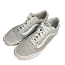 Vans Off the Wall Unisex Sneaker Shoes M8 / W9.5 Gray Suede Corduroy  Lace Up - £14.75 GBP