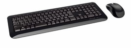 Microsoft Wireless Desktop 850 - Keyboard &amp; Mouse Combo - French - Black - PN9-0 - £22.49 GBP