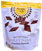 Simple Mills Chocolate Brownie Thins 14 Ounce Bag EXP 04/2026 - $17.34