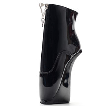 Super sexy extreme lockable zipper ballet wedge boots Size 36-46 - £151.91 GBP