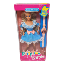 Vintage 1994 Mattel Blonde Party Time Barbie Doll W/ Wrist Watch # 12243 In Box - £29.36 GBP