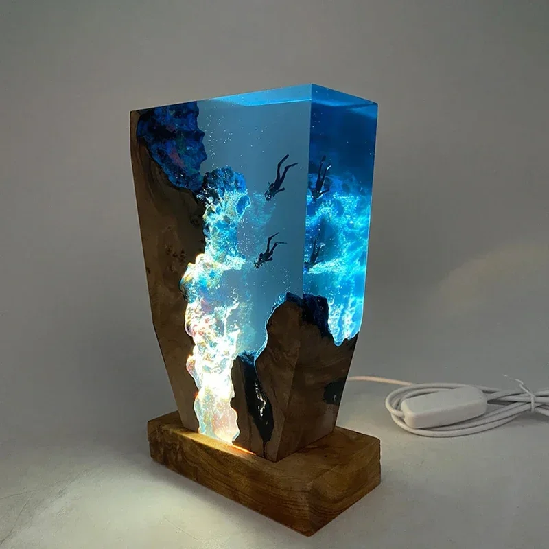 Seabed World Organism Resin Table Light Creactive Art Decoration Lamp Di... - $59.90+