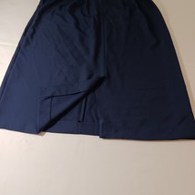 Jessica London Women's Blue Front Zipper & Back Slit Skirt Pockets Size 22W image 11