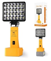 Cordless LED Work Light for Dewalt 20V/18V &amp;Milwaukee m18 Battery,6000K ... - $32.05 CAD