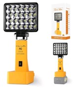 Cordless LED Work Light for Dewalt 20V/18V &amp;Milwaukee m18 Battery,6000K ... - $32.05 CAD