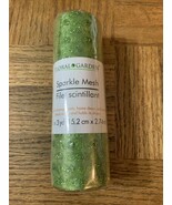 Floral Garden Sparkle Mesh Green-BRAND NEW-SHIPS SAME BUSINESS DAY - $16.13 CAD