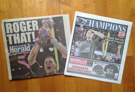 New England Patriots &amp; Boston Herald Super Bowl 51 Champion Newspaper Set - £12.65 GBP