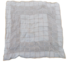 vintage authentic   Handkerchief  Silk Chanel  Beige colors - £150.48 GBP