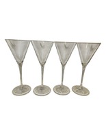 Grey Goose Vodka Logo Martini Glasses Tall Stem 7 1/2&quot; Set of 4 - $36.80 CAD